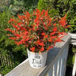 Orange Floral Arrangement, Outdoor Plant, Fall Flowers, Waterproof Plant, Home Decor, Autumn