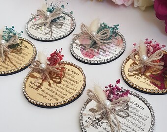 Luxury Ayatul Kursi Magnet Favor | Muslim wedding favor | Islamic baby shower | Nikkah favor | Muslim baby shower, Personalized Ameen Favor
