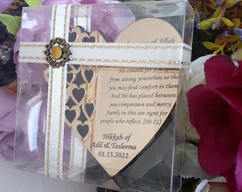 Bomboniera musulmana / Surah Rum (30:21) Bomboniera magnetica / Bomboniera Nikkah / Walima, Bomboniera Ameen personalizzata/Baby shower islamico Baby shower musulmano