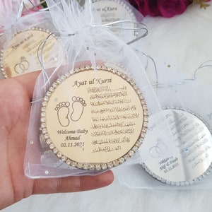 Luxury Ayatul Kursi Magnet Favor | Muslim wedding favor | Islamic baby shower | Nikkah favor | Muslim baby shower, Personalized Ameen Favor