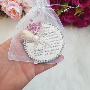 Luxury Ayatul Kursi Magnet Favor | Muslim wedding favor | Islamic baby shower | Nikkah favor | Muslim baby shower, Personalized Ameen Favor