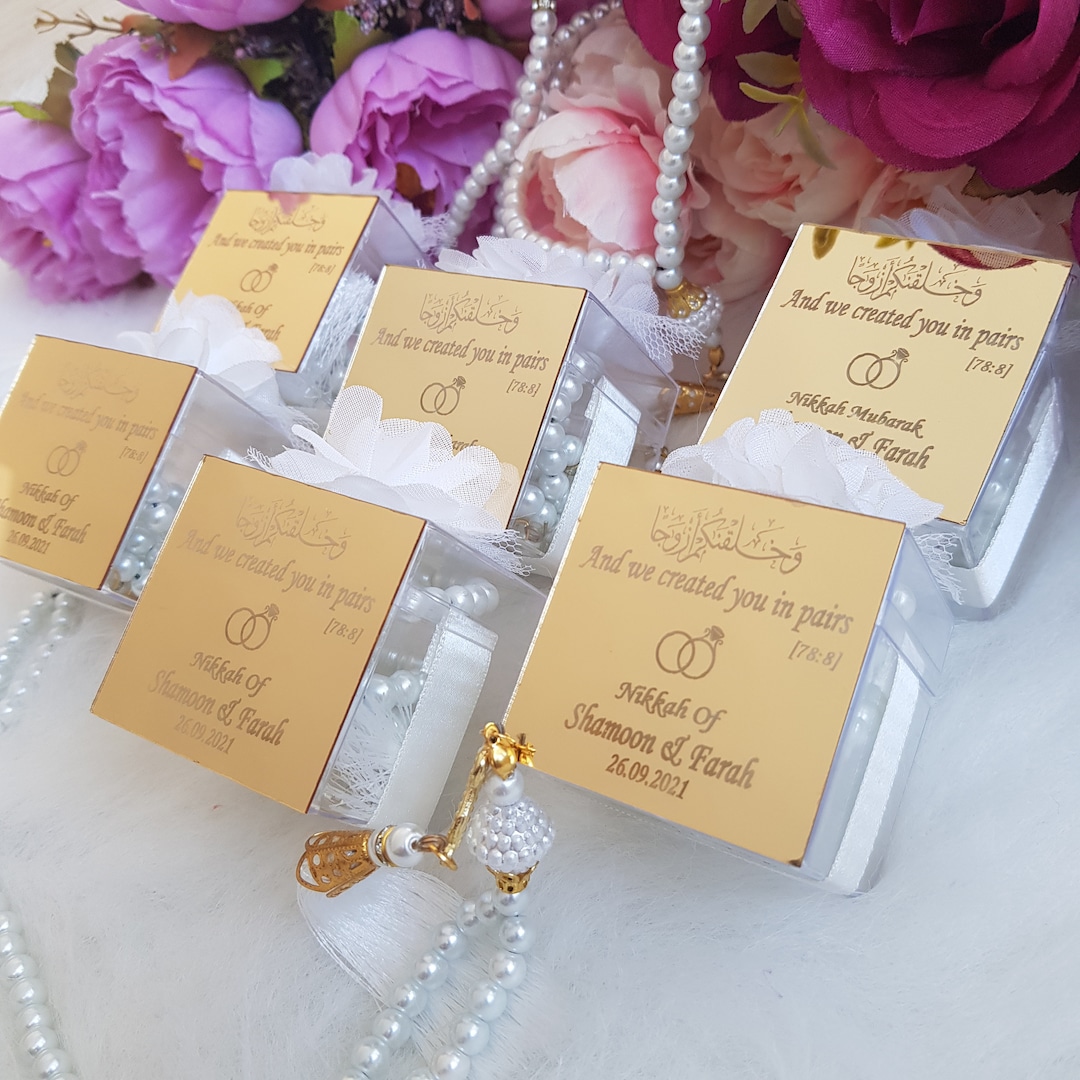 Tasbeeh Favor | Muslim Wedding Favor | Islamic Baby Shower | Custom ...