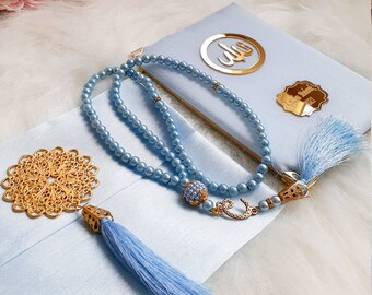 Yaseen regalo Set Yaseen Tasbeeh regalo islamico bambino doccia Hajj Umrah favore matrimonio musulmano favore tappetino di preghiera personalizzato arabo Yaseen libro Nikkah