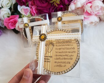 Luxury Ayatul Kursi Magnet Favor | Muslim wedding favor | Islamic baby shower | Nikkah favor | Muslim baby shower, Personalized Ameen Favor