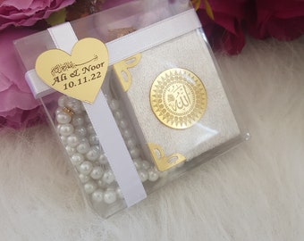 Luxury Custom Mini Quran Favor, Arabic Quran, Islamic Wedding Favor Nikah Mubarak, Muslim Baby Shower, Personalize Quran Gift, Aqeeqa Walima
