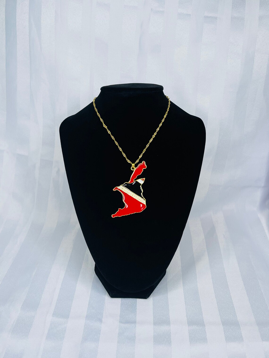 18K Gold Plated Trinidad Necklace trinidad and tobago Etsy