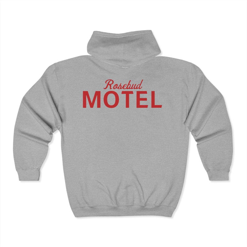 Rosebud Motel Full-Zip Hoodie: Schitt's Creek Inspired, Custom Text image 7