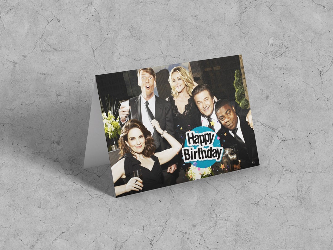 30 Rock Cast Birthday Card - Etsy