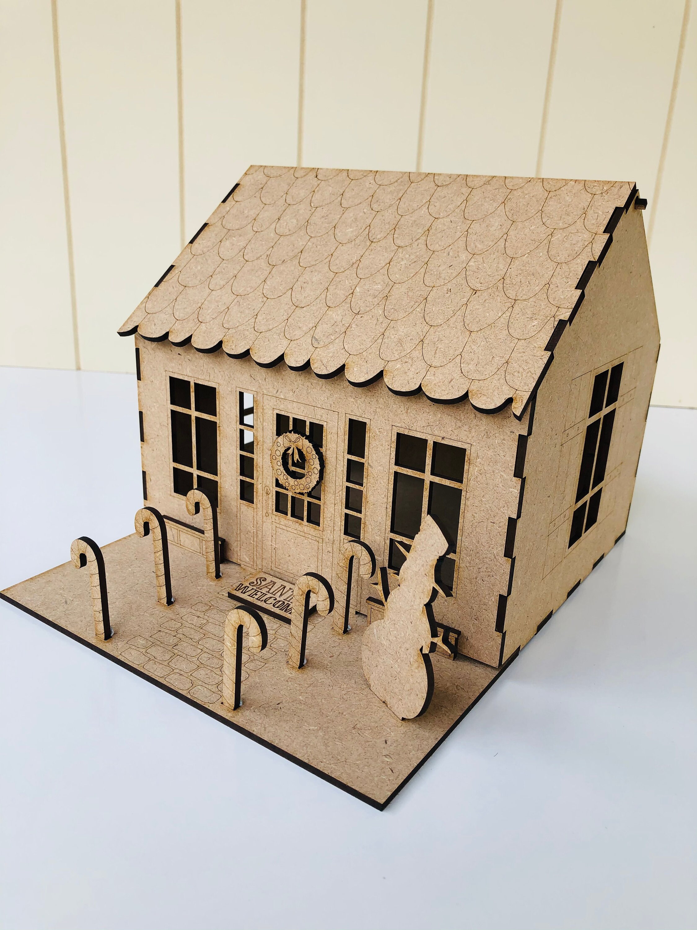 Wooden Gingerbread House DIY Paint Craft Project Unpainted Etsy Australia