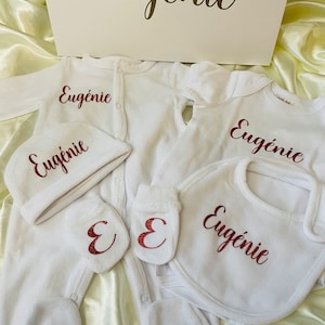 personalized birth kit/Personalized birth gift box/6-piece baby set box image 9