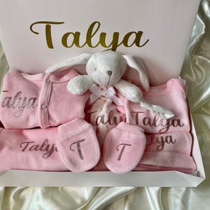 personalized birth kit/Personalized birth gift box/6-piece baby set box image 6