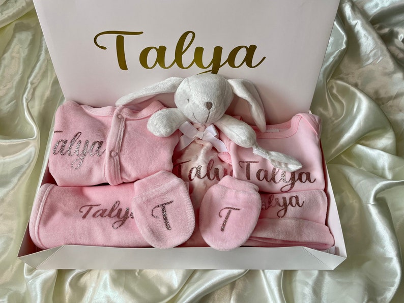 personalized birth kit/Personalized birth gift box/6-piece baby set box image 6