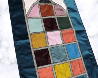 Tapis de Prière Personnalisé – Style Ottoman Élégant & Broderie Prénom