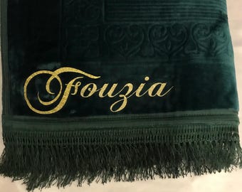Tapis de Prière épais antidérapant et ultra-doux - Grande taille (80 x 120 cm) uni
