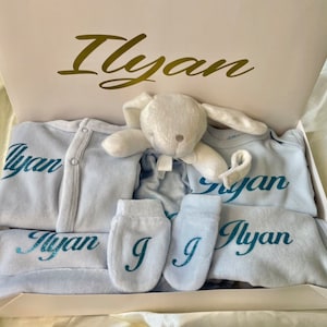 personalized birth kit/Personalized birth gift box/6-piece baby set box image 7