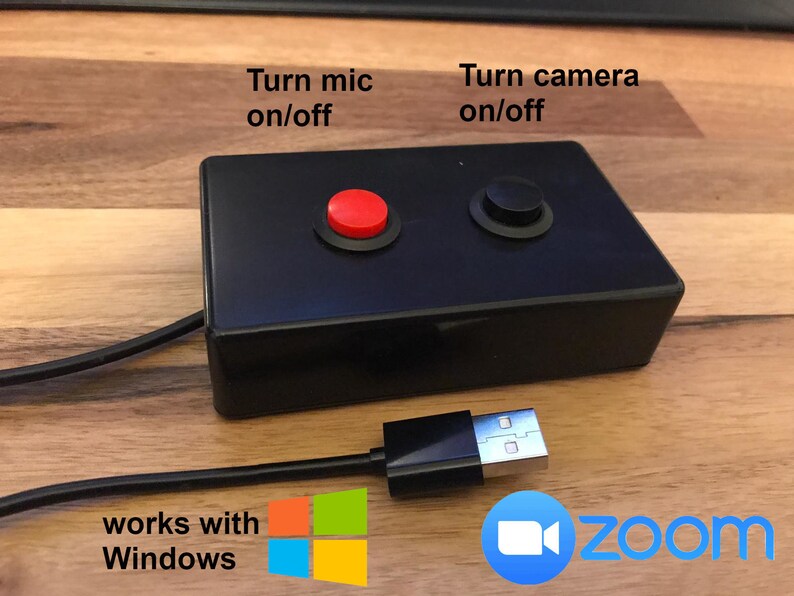 Physical Zoom mute / camera toggle physical USB button gift. Etsy
