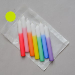 Birthday candles - rainbow - 7 pieces