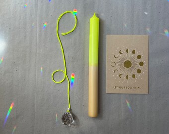 Set 2 - Suncatcher - Dipdye Candle - Postcard