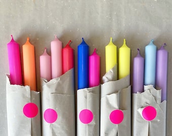 Single stick candle - different colors