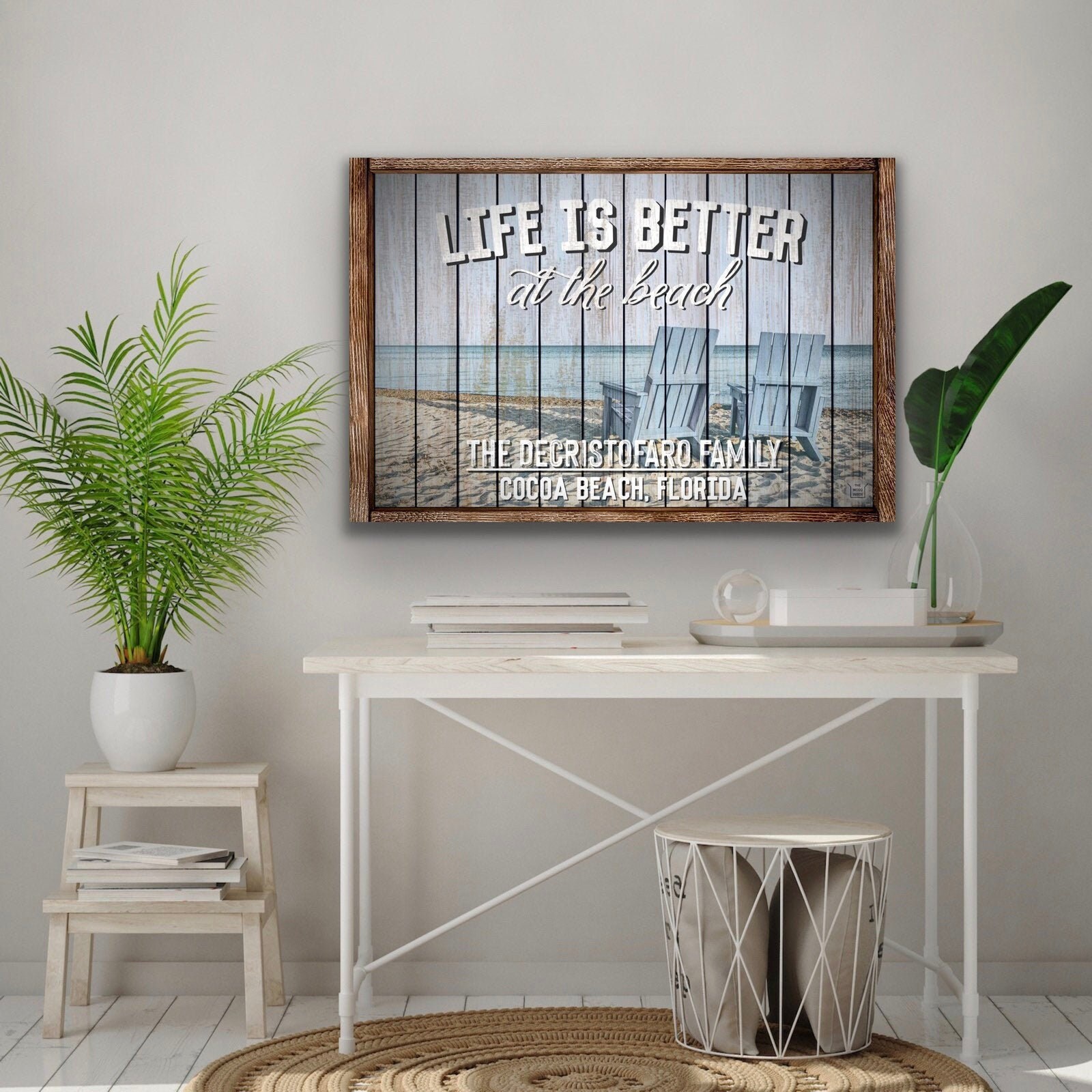 Custom Life is Better at the Beach Sign Beach House Sign | Etsy