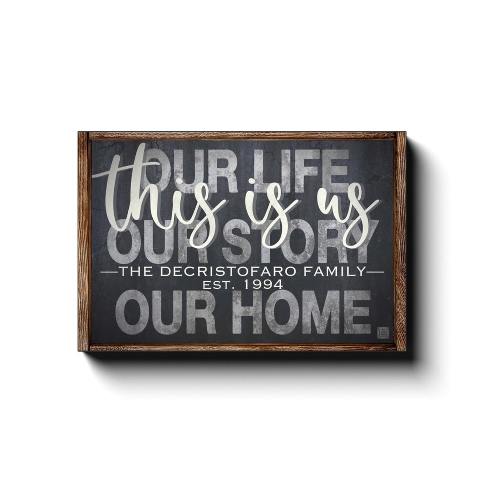 Custom This is Us Sign black Our Life Our Story Our Home Etsy