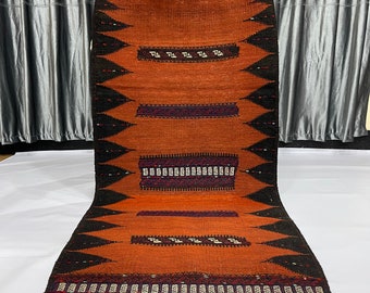 2.4x5.4 ft Sustainable, Fair Trade, Ethically Sourced, One of a kind, Artisanal Home Decor, Art Deco Rug, 2x5 Traditional Rug, Rustic Rug