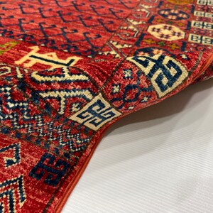 Hatchlu Rug 4.4x6.7 Ft Antique Handmade Afghan Parda Design Rug - 4x6 Tribal Hand ...