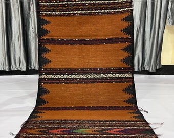 2.4x4.8 ft Afghan Rug, 2x5 Decorative Rug, Floor Rug, Accent Rug, Wool Area Rug, Handwoven Rug, Flatweave Rug, Oriental Rug, Traditional Rug
