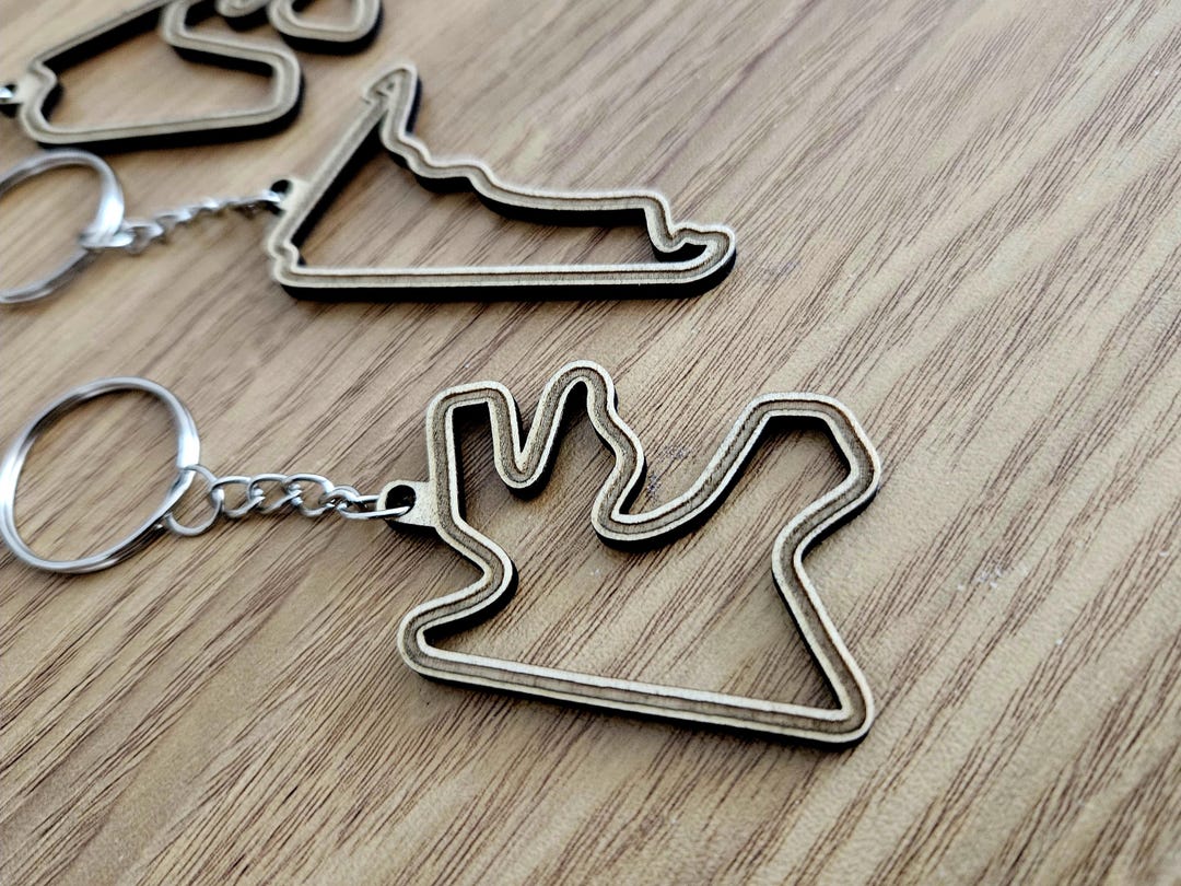 Key Chain Ciruit Wooden Circuit Keychain | Precise Laser Engraving | Original Gift for ...