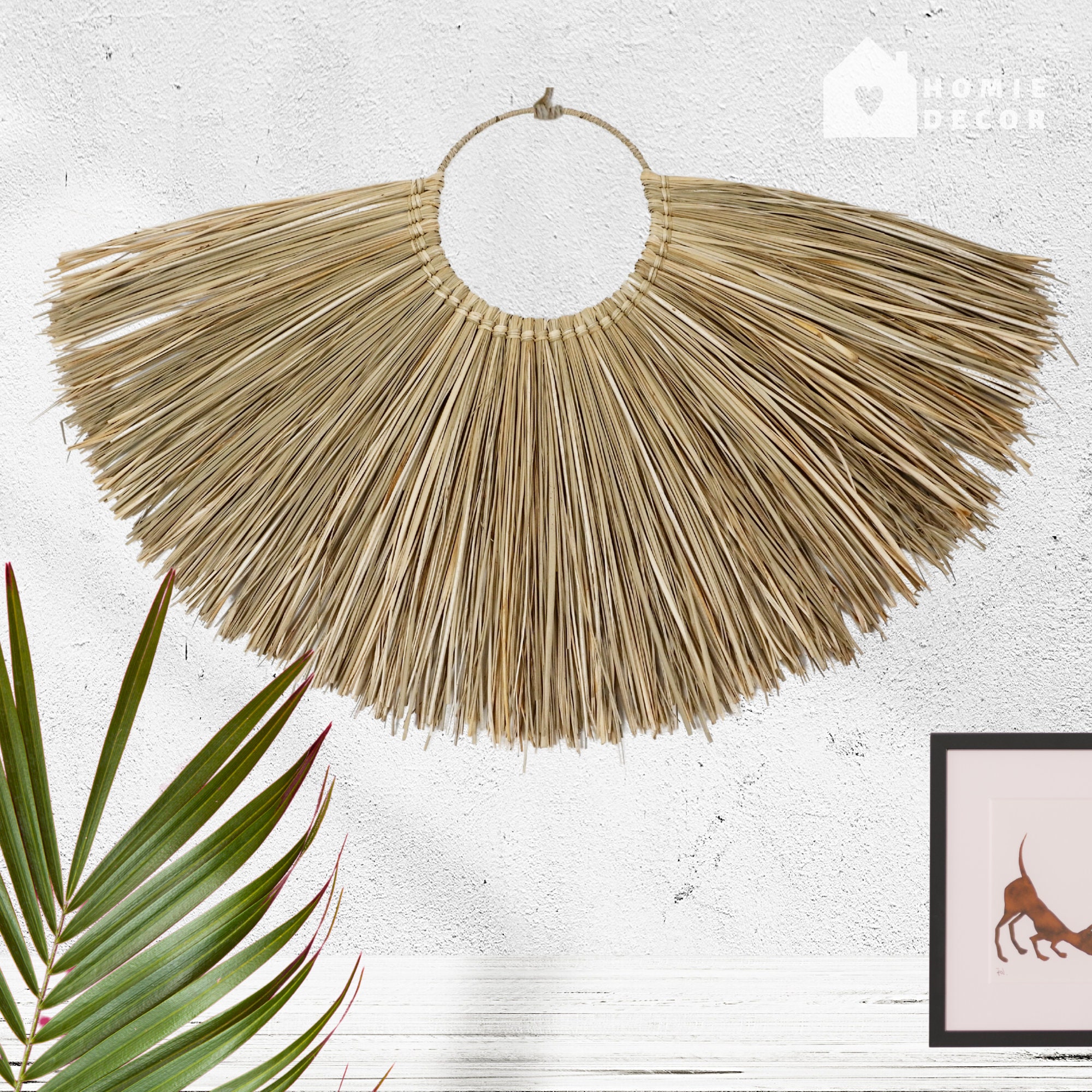 Rustic Wall Decoration Seagrass Wall Décor Handwoven Wall Etsy