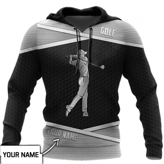 Personalized Unisex Novelty Hoodies Silver Golf Pullover Etsy