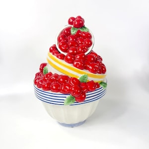 ヴィンテージ Department 56 Life Is Just A Bowl Of Cherries セラミッククッキージャー