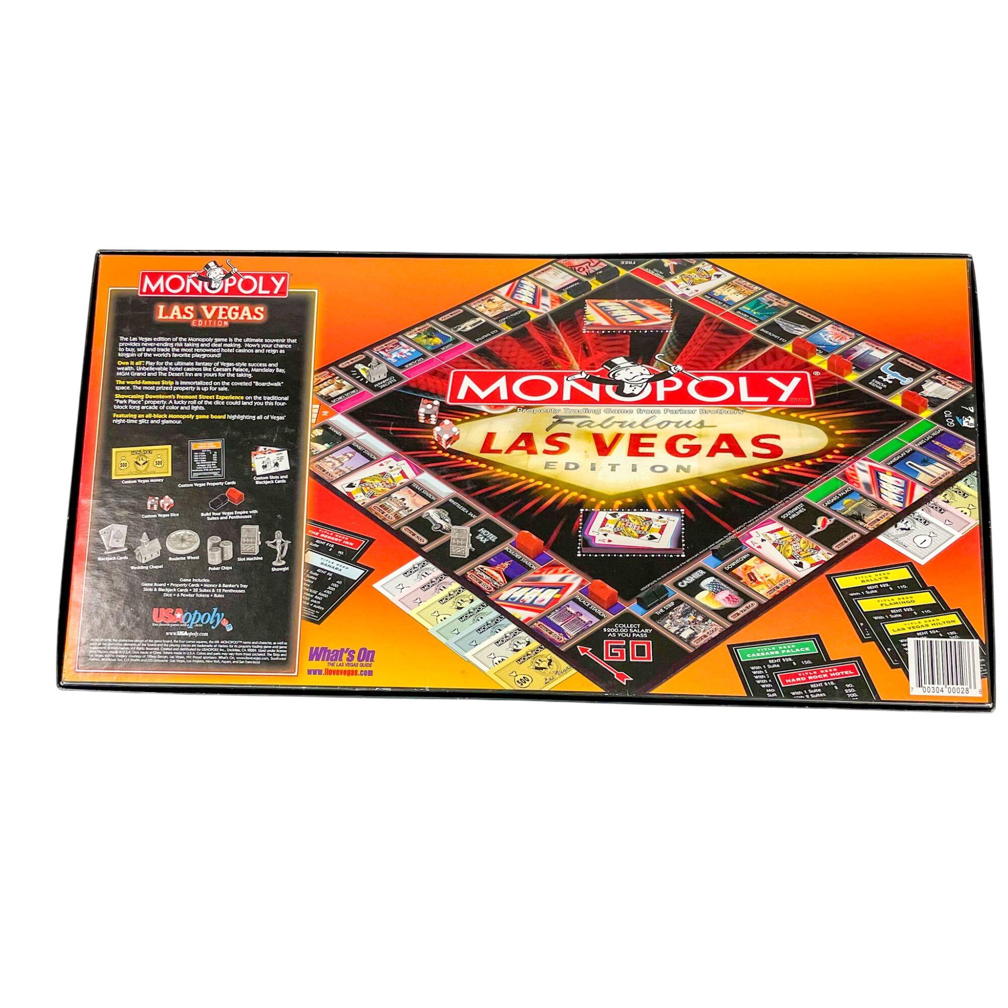 Monopoly Las Vegas Edition Board Game Usaopoly Open Box Complete