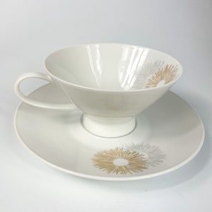 Rosenthal Germany Sunburst Footed Cup and Saucer