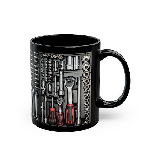 Mechanic Tool Set Mug | Wrench Ratchet Toolbox Coffee Cup