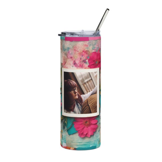 Floral Photo Collage Tumbler | 20oz Stainless Steel