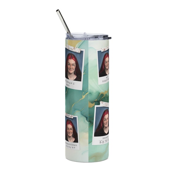 Floral MOM Tumbler Green