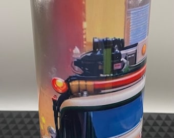 Ghostbusters Tumbler: 20oz Insulated Metal Cup with Straw