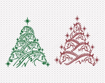 Download Christmas Horse Svg Etsy PSD Mockup Templates