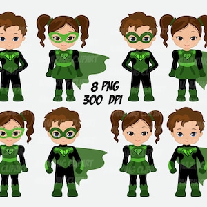 Superhelden Clipart, Superheld png, Superheld Geburtstag, Superhelden Bundle, Superheld Mädchen, Superheld Einladung, Sublimation Design.