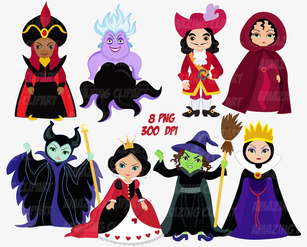 Villains Clipart . Fantasy Clipart . Villain Clipart. - Etsy