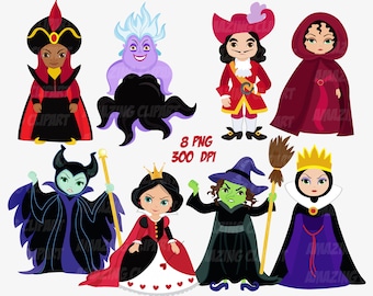 Villains Clipart . Fantasy clipart . Villain clipart.