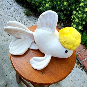 RESERVED gold yellow cap oranda plush