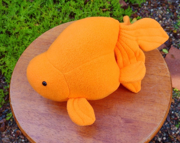 Plush Toy Ranchu Goldfish Plush Toy Fish Etsy