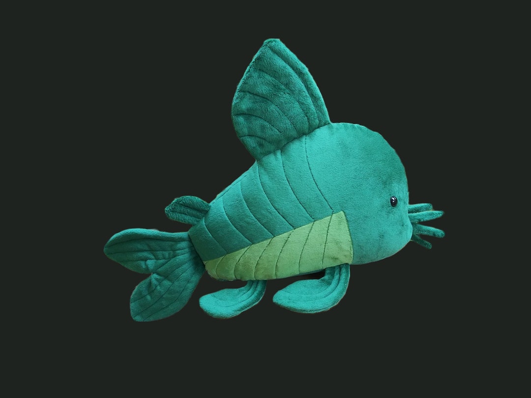 Medium Plush Green Corydora Catfish Plush Fish Plush Animal Etsy
