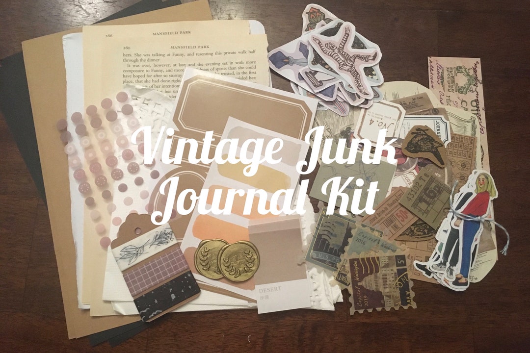 Vintage Junk Journal Kit - Etsy