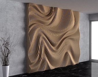 Parametric Wall Art [41] CNC Files | Modern Wooden Wall Panel DXF | Digital Download