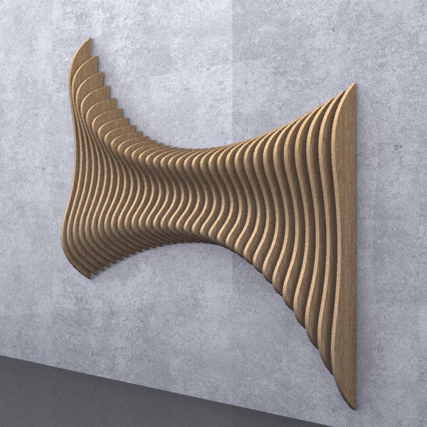 Parametric Wood Wall Art Etsy New Zealand