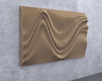 Parametric Wall Art [17] CNC Files | Modern Wooden Wall Panel DXF | Digital Download