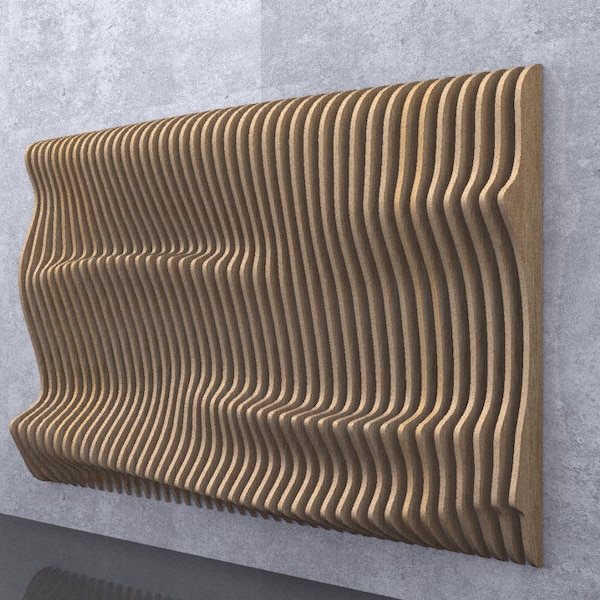 Parametric Wavy Wooden Wall Decor - Etsy